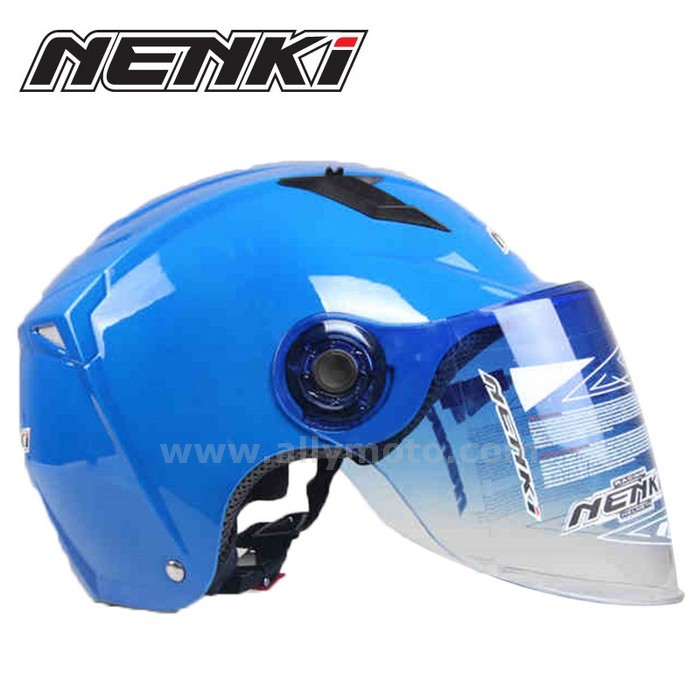 129 Men Women Open Half Face Helmet Scooter Street Cruiser Chopper Touring Motorbike Sun Shield Lens@6